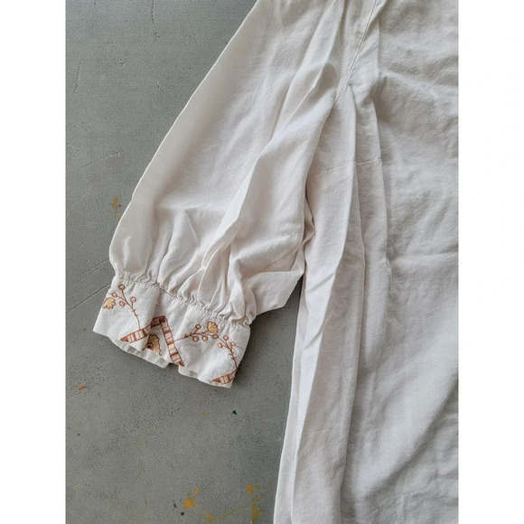 Knox Rose‎ Embroidered Boho Peasant Tunic Popover Top Cottagecore Lagenlook XXL - Picture 5 of 7